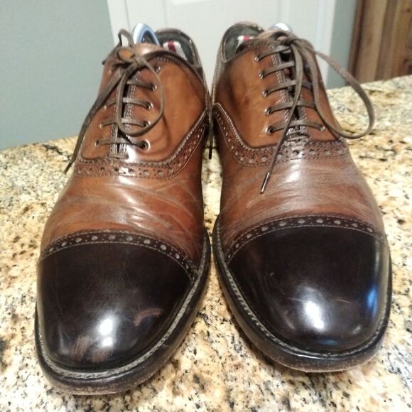 Mens Alexander McQueen Leather Derby Shoes sz 42 US 11.5  display picture 1